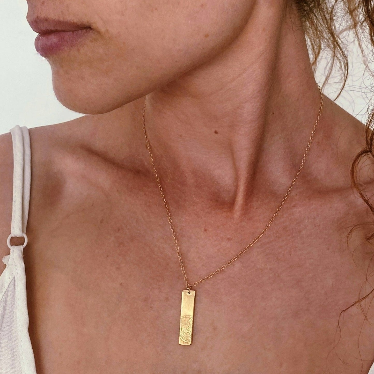 Fingerprint Gold Necklace