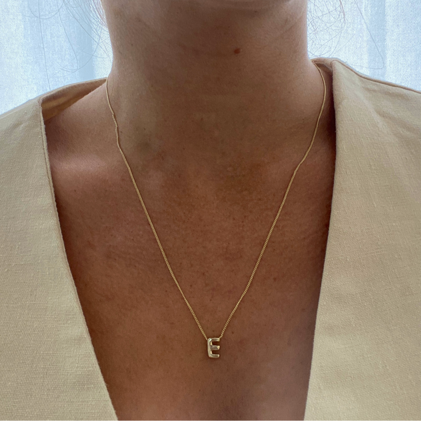 14K Gold LETTERS Necklace