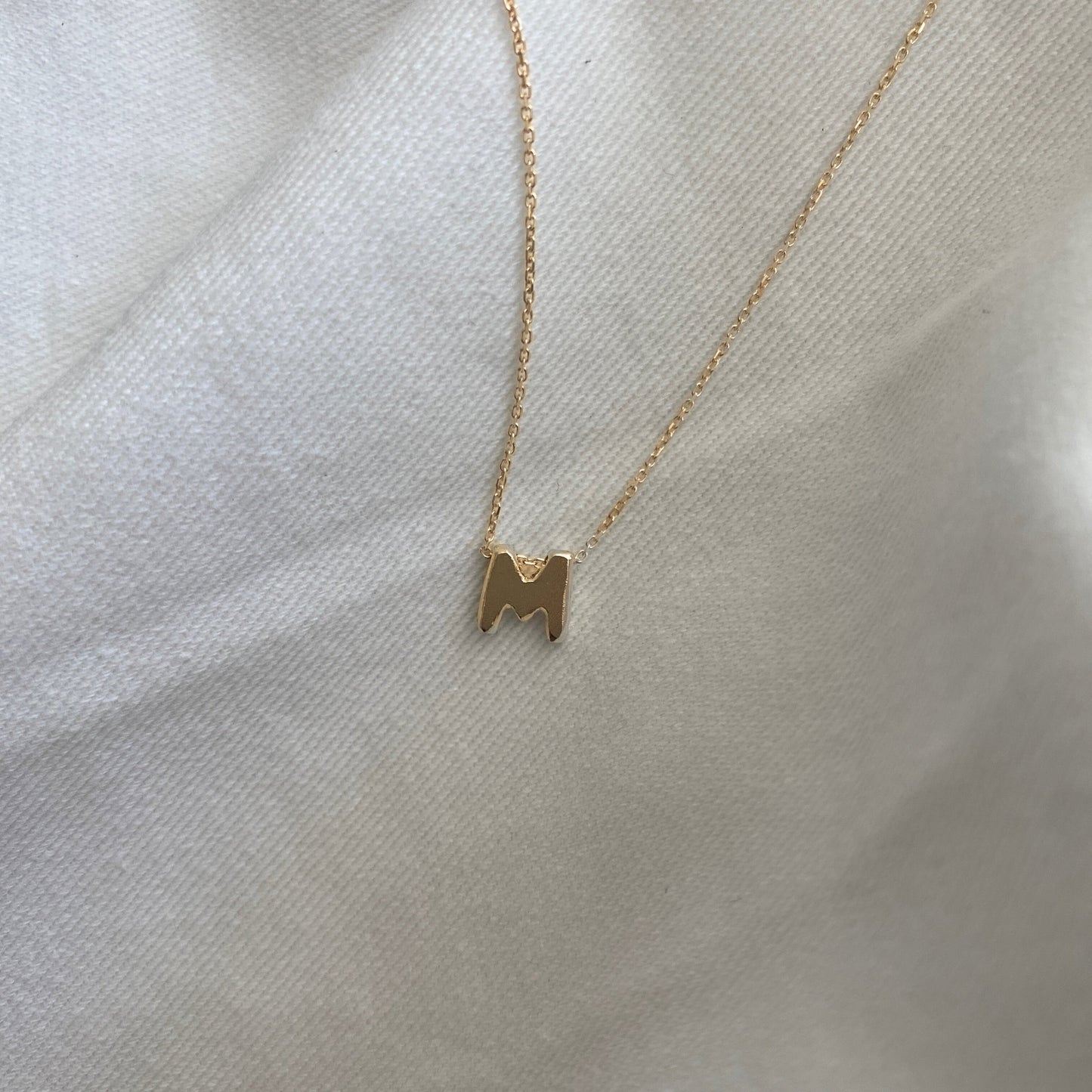 14K Gold LETTERS Necklace