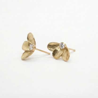 14K Gold NETA stone Earrings