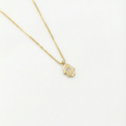 14K Gold HAMSA Necklace