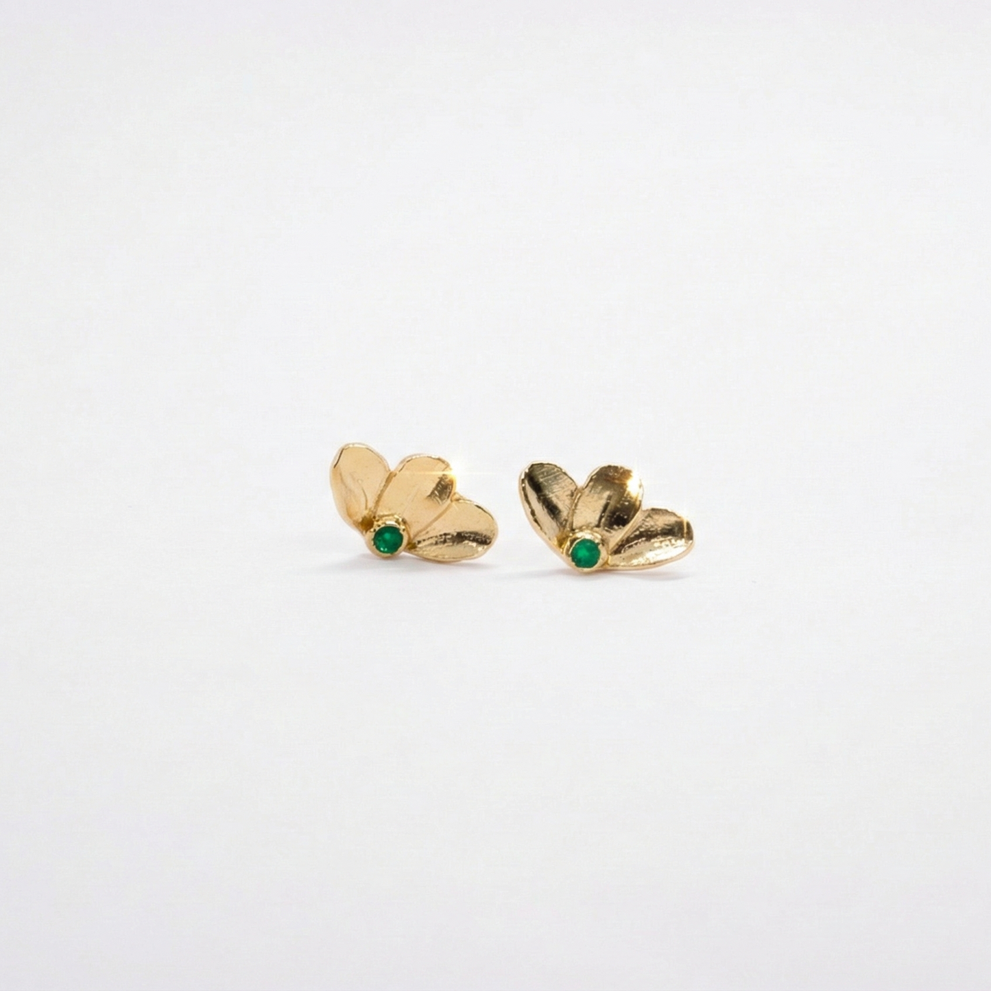 14K Gold NETA stone Earrings
