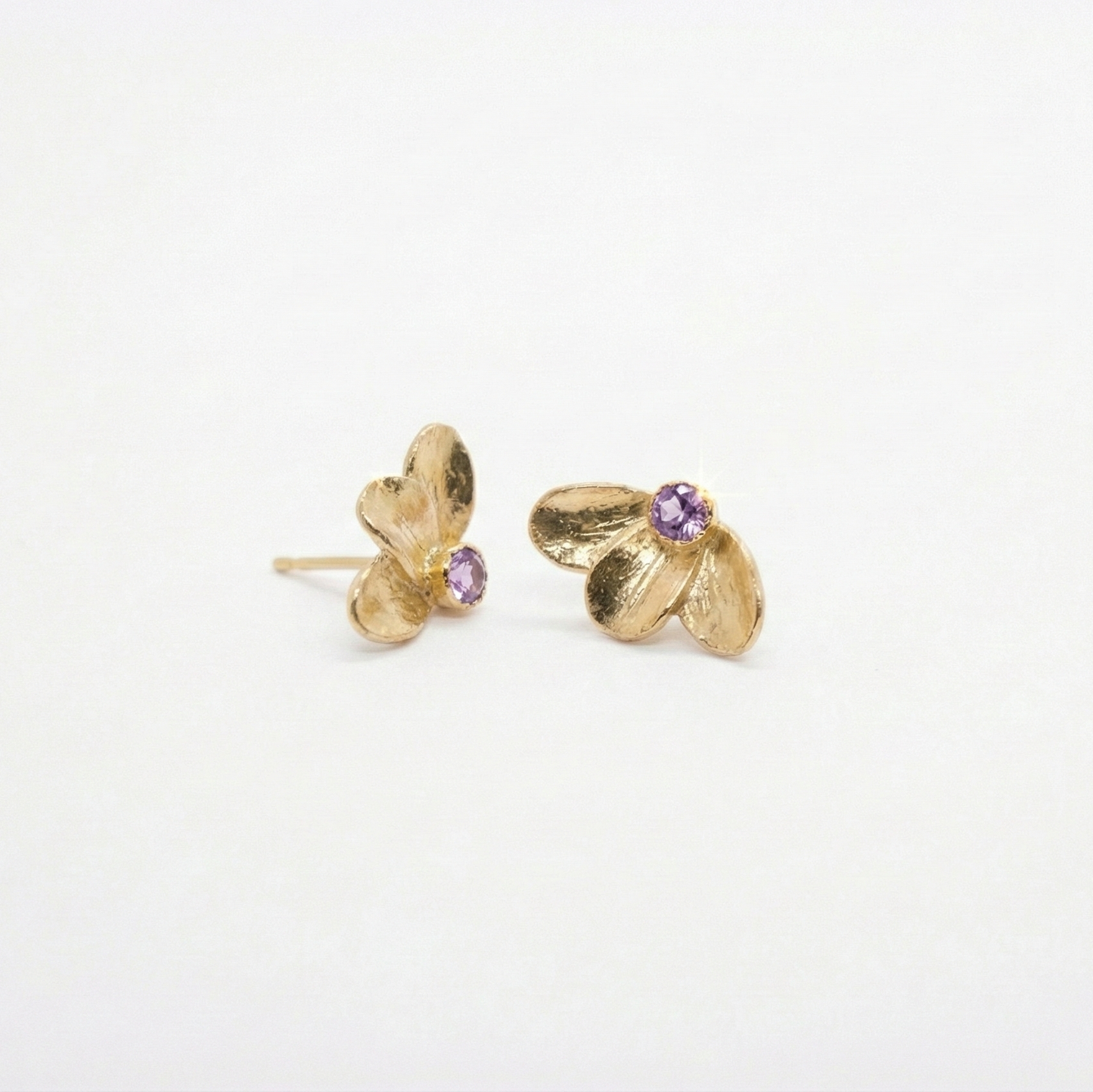 14K Gold NETA stone Earrings