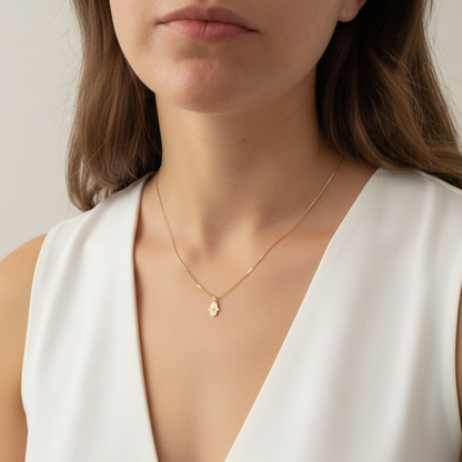 14K Gold HAMSA Necklace