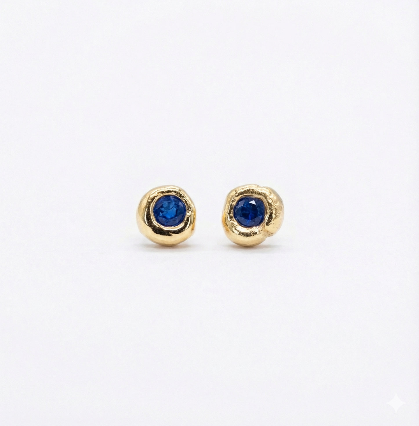 14K Gold TINY stone Earrings
