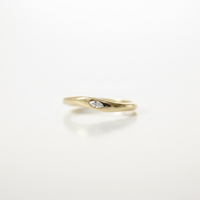 14K Gold MARQUISE Ring