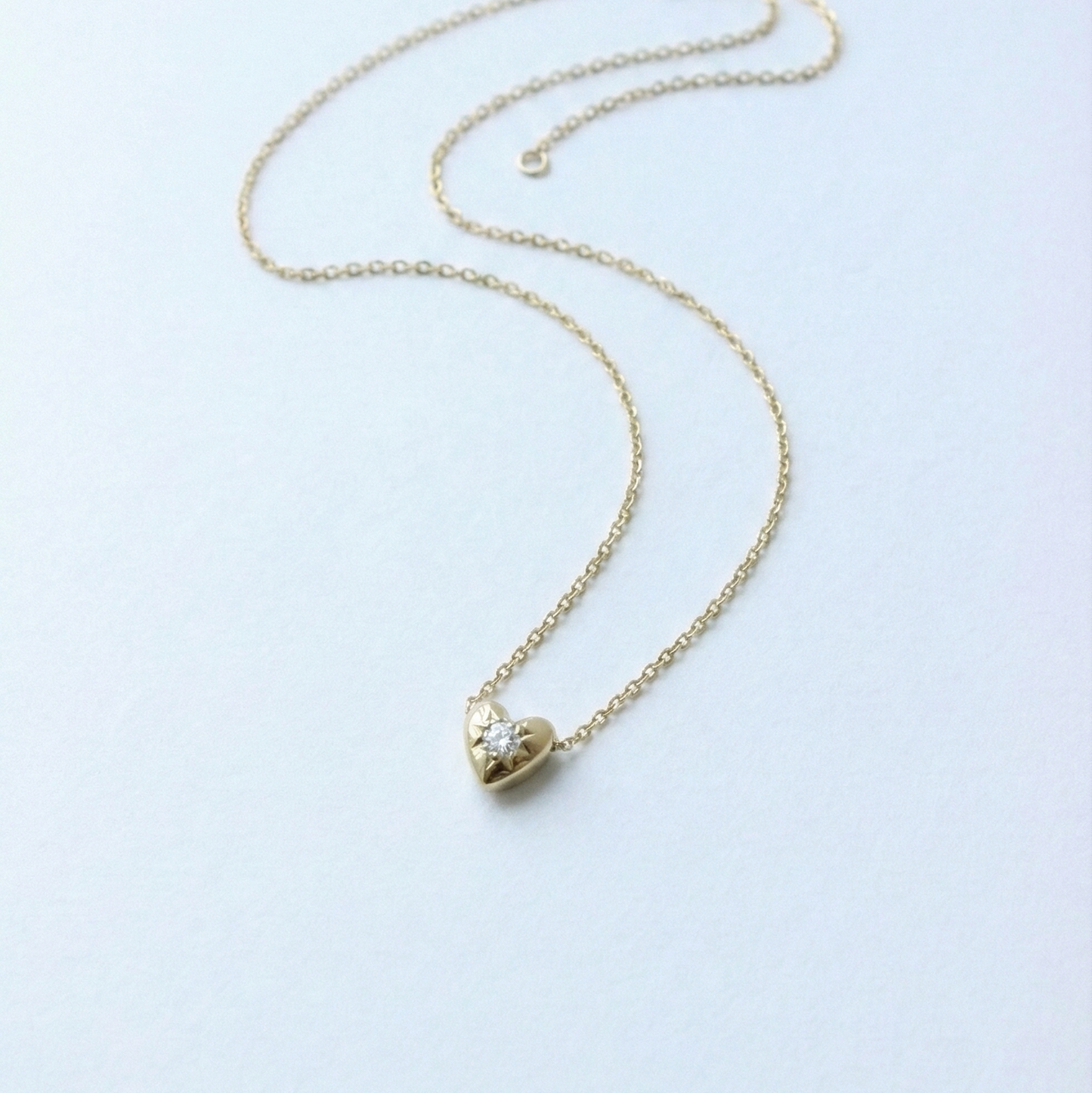 14K Gold LEV with stone Necklace