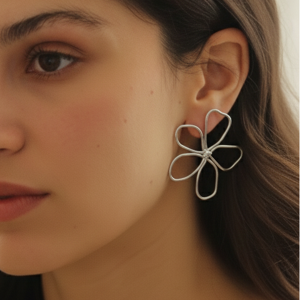 ASTER Silver Earrings