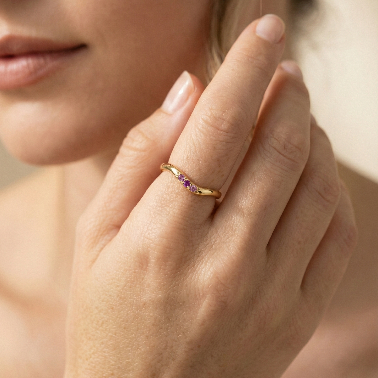 14K Gold LIV Ring