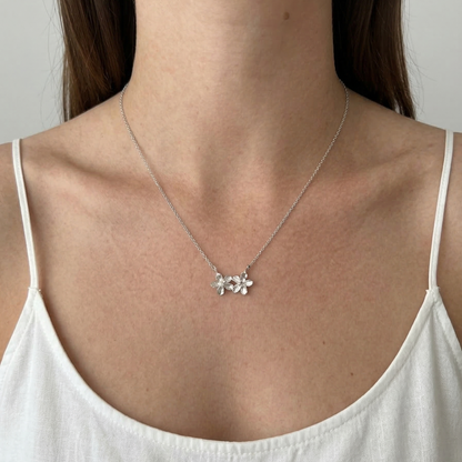 DAHLIA Silver Necklace