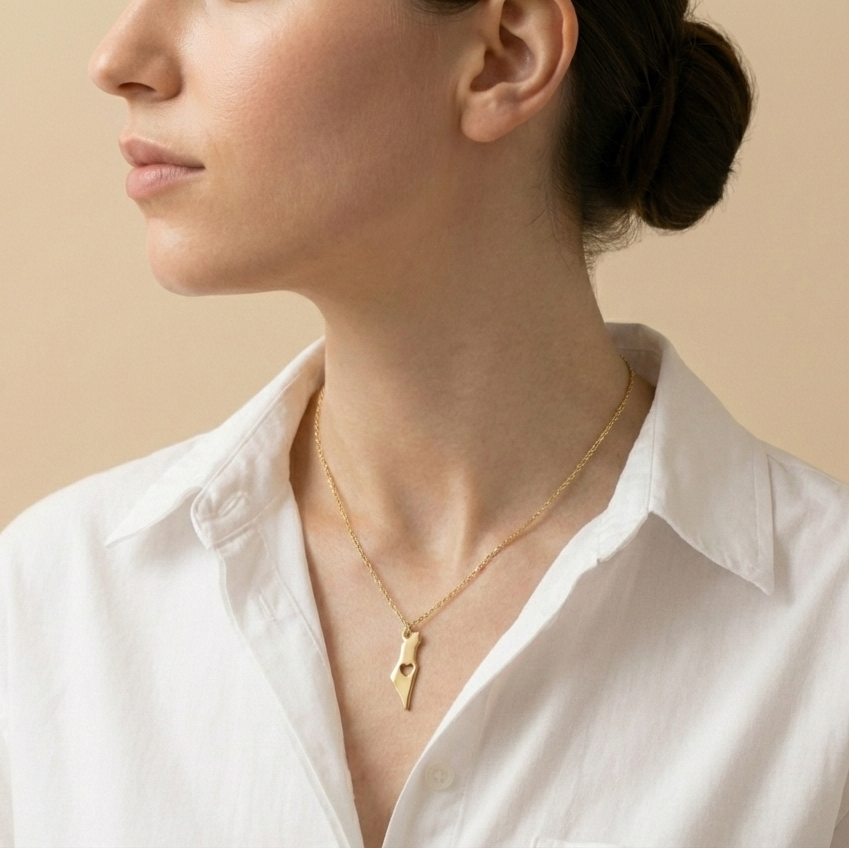 ISRAEL Gold Necklace