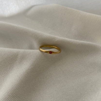 14K Gold MIA Ring