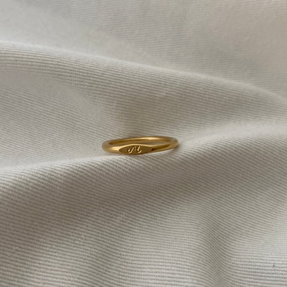 14K Gold LETTERS Ring