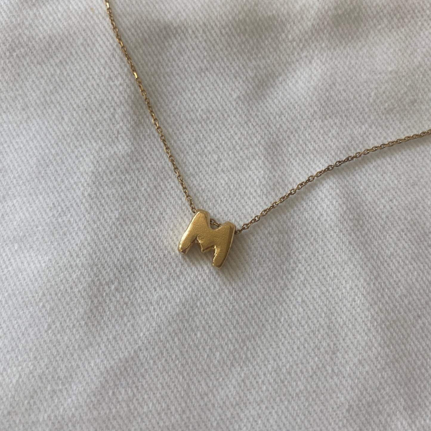 14K Gold LETTERS Necklace