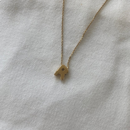 14K Gold LETTERS Necklace