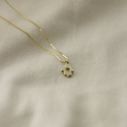14K Gold HAMSA Necklace