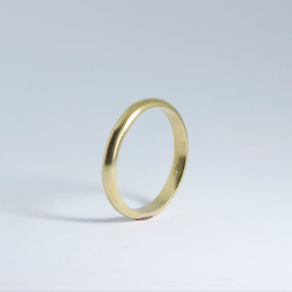 14K Gold Half Circle Ring