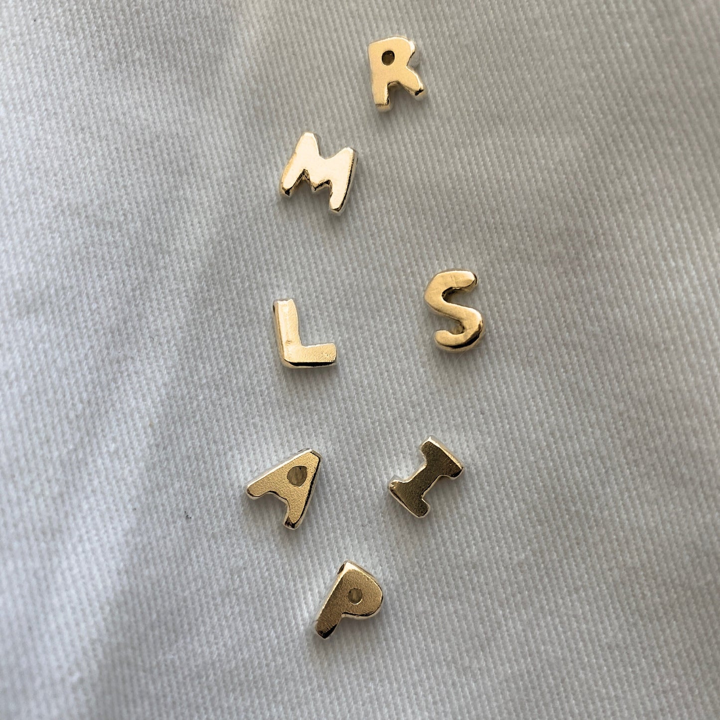 14K Gold LETTERS Necklace