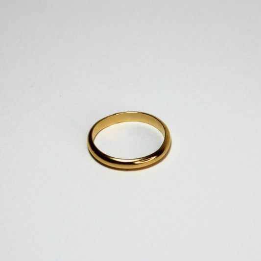 טבעת חצי עגולה זהב 14 קארט