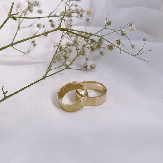 14K Gold Thick Ring
